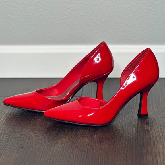 ✨ Worthington Lucien Women’s Pointed Closed Toe Stiletto Heel Pumps ✨ Size 7 Red - Picture 9 of 13
